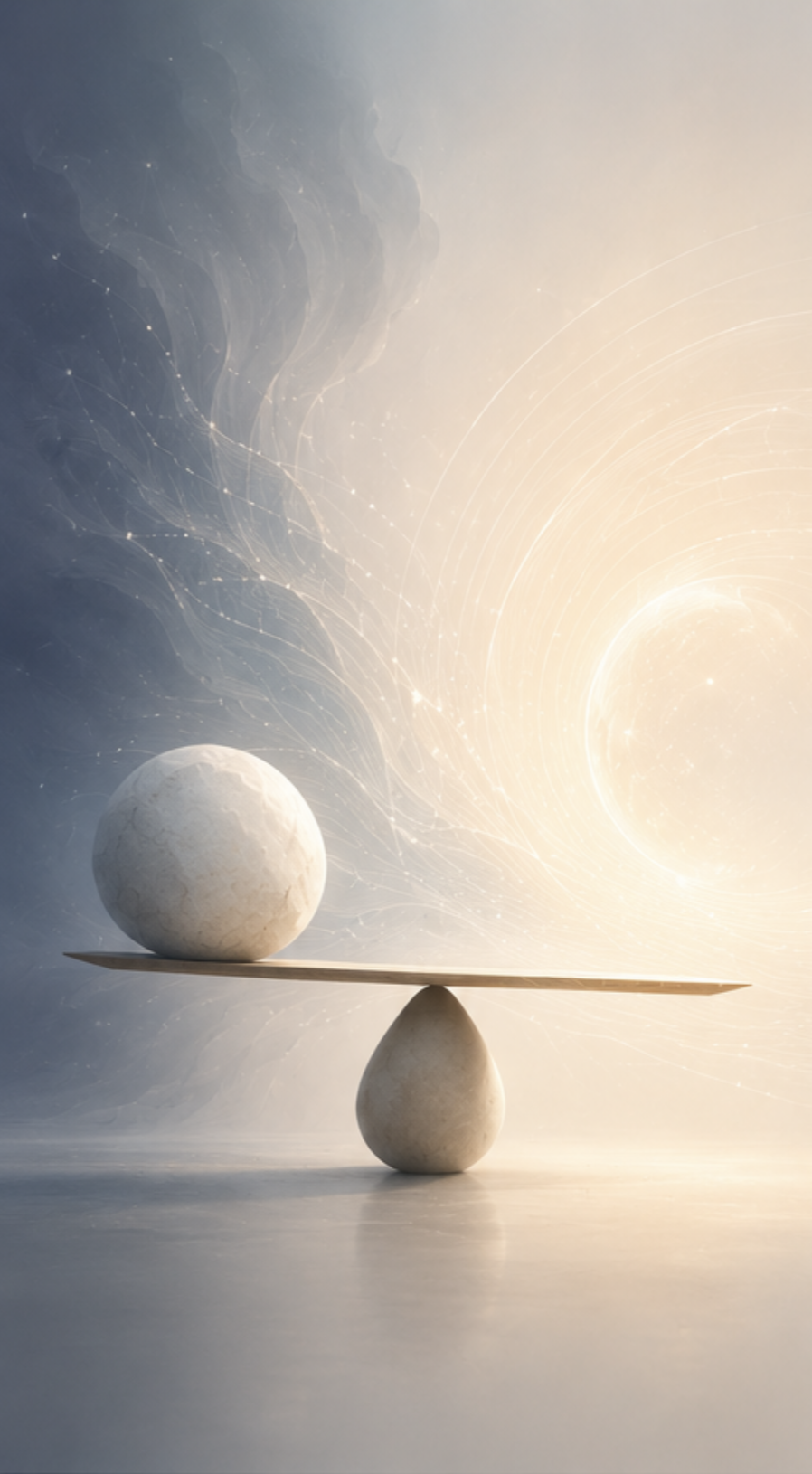 Balanced stones, representing systemic equilibrium